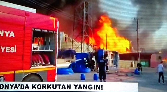 Flaş: Konya'da Korkutan Yangın!