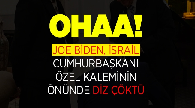 Joe Biden, İsrail önünde diz çöktü