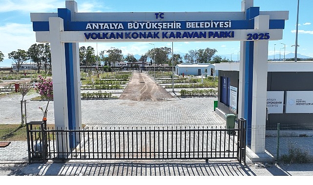 Büyükşehir Belediyesi'nden Lara'ya yeni karavan parkı