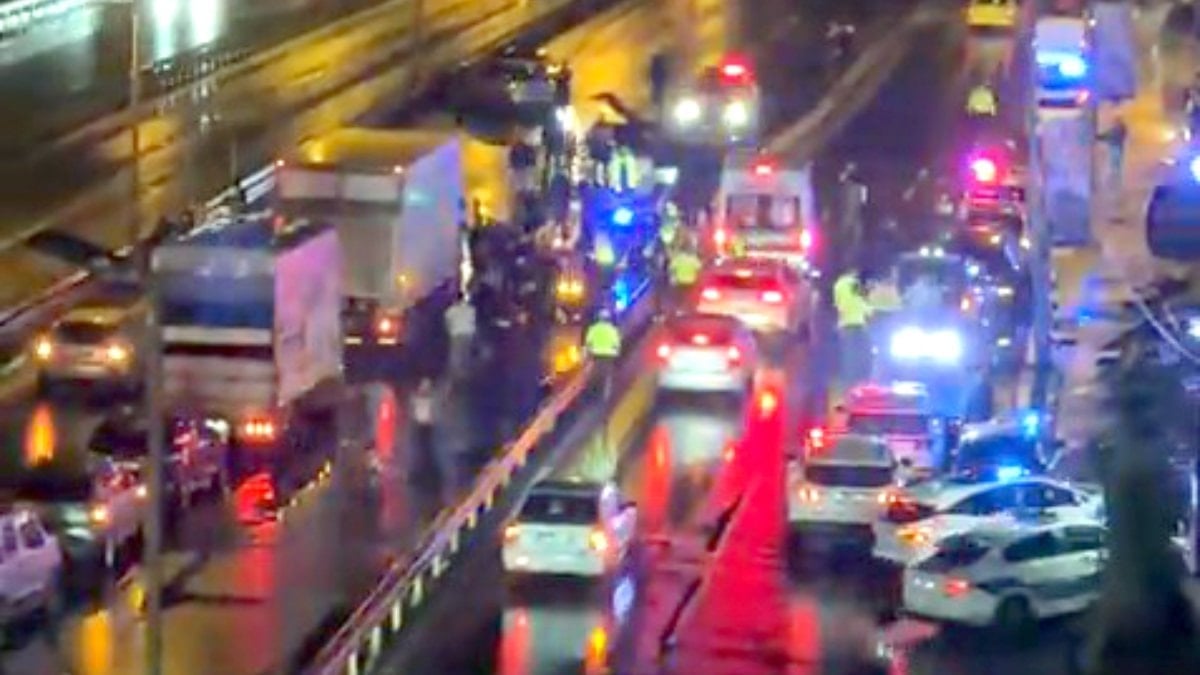 İstanbul’da kazaya müdahale eden trafik polisine otomobil çarptı