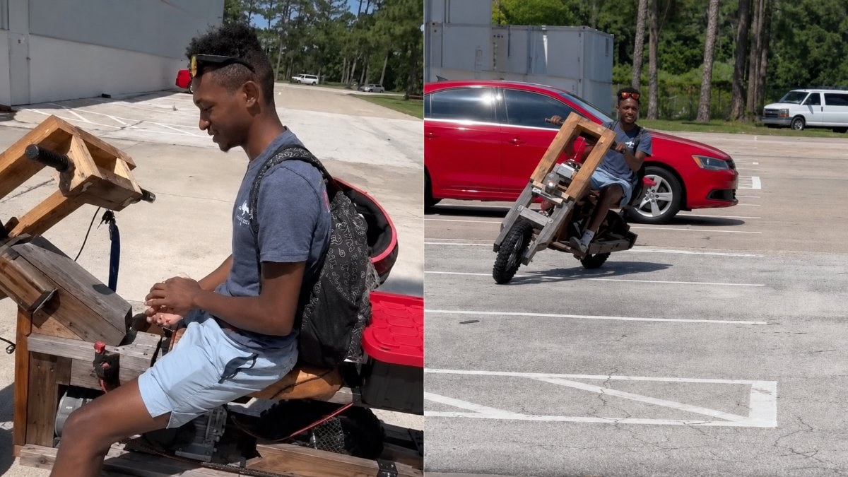 Mühendislik öğrencisi sedir parçalarından motor üretti! Okula gidip geliyor...