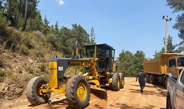 Yayla Kuzdere'de asfalt çalışması başladı
