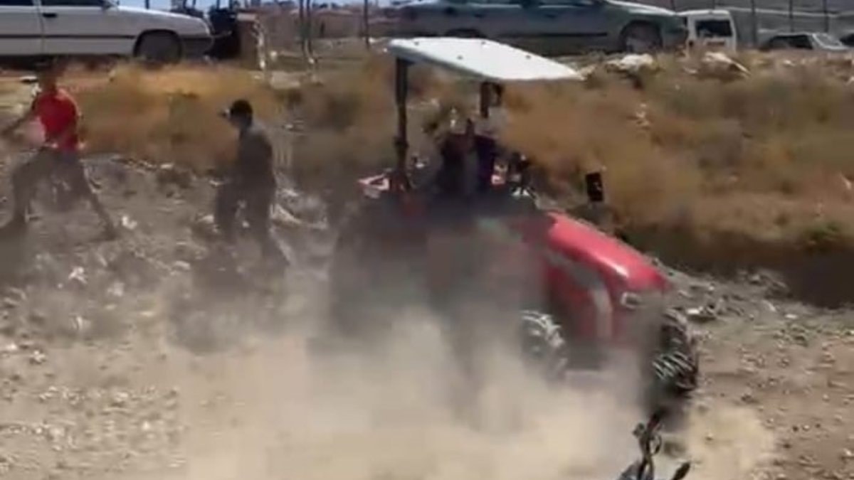 Malatya'da hayvan otlatma tartışması: Üzerilerine traktör sürdü