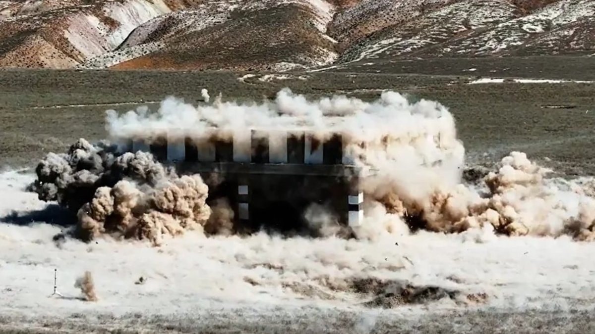 Tolun P'den sığınak delici atış: Hedefi tam isabetle vurdu